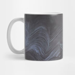 Hand-painted texture of ocean, sea waves. Abstract background, watercolor painting with splashes, drop of paint, paint smears. Design for backgrounds, wallpapers, covers and packaging, wrapping paper. Mug